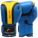 Malino Leather Boxing Gloves Blue-Black-Yellow 12oz