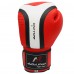 Malino Leather Boxing Gloves Red-Black-White 12oz