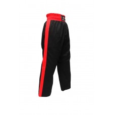 Malino Star Kickboxing Trouser Mix Martial Arts Training Poly Cotton Trouser Black Red