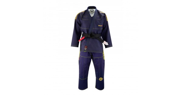 Malino Brazilian Jiu Jitsu Kimono BJJ Gi Navy Blue 550Gsm 100% Cotton PRESHRUNK 