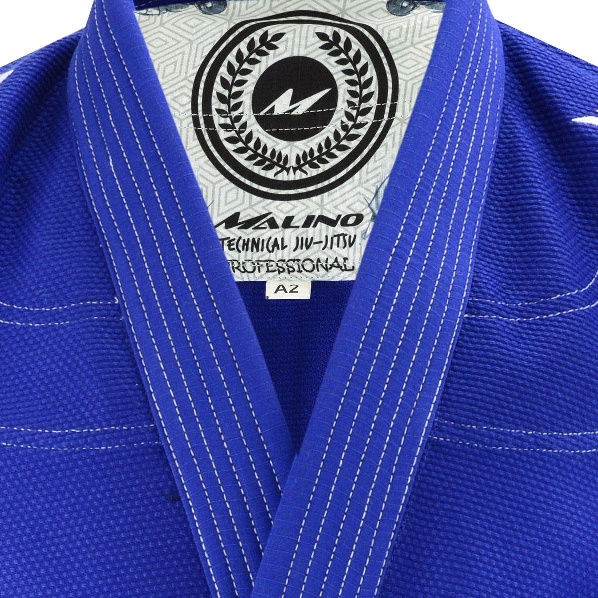 Malino BJJ Gi Suit Mens Uniform Brazilian Jiu Jitsu Kimono 550G White/Black/Blue 