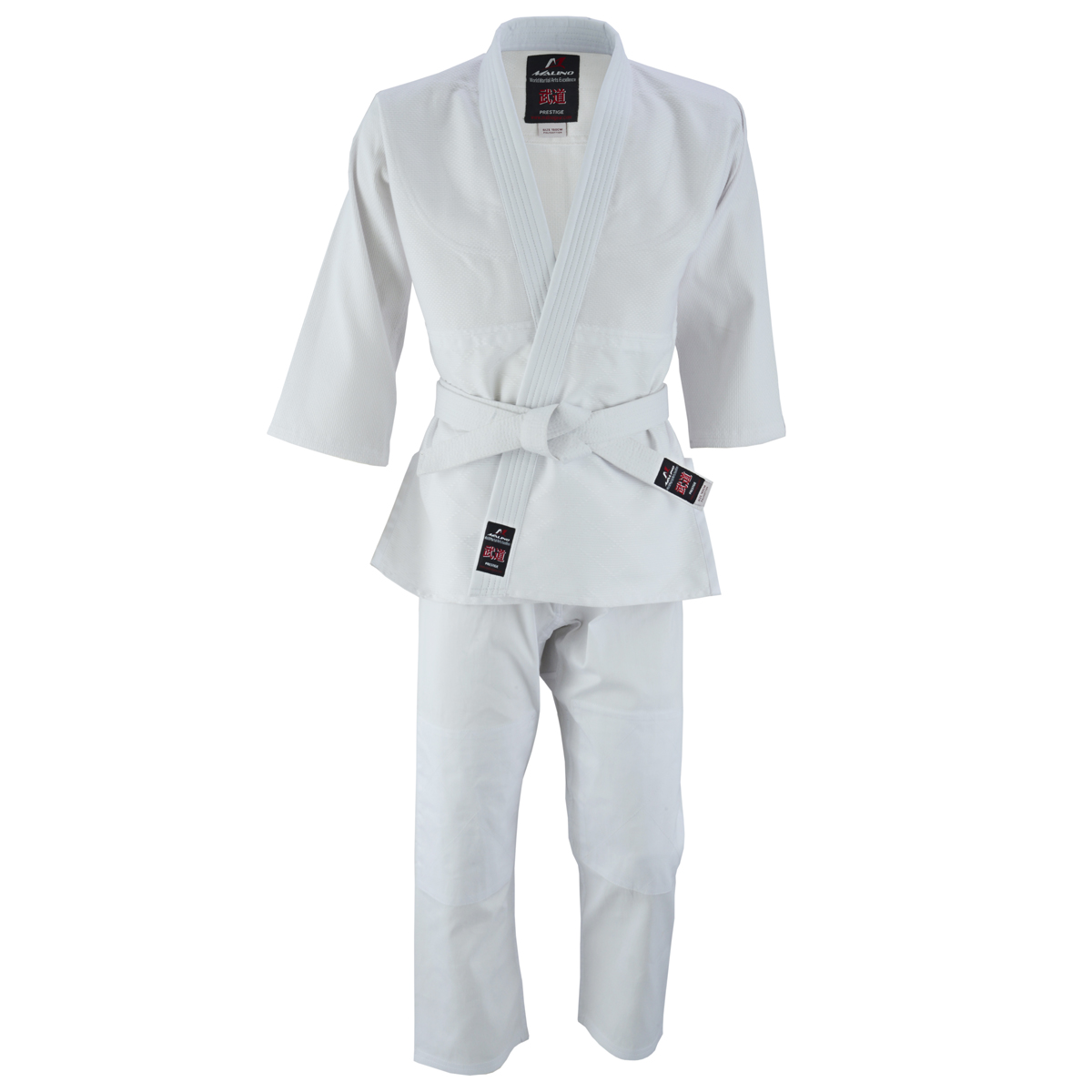 Student Judo Gi Suit Uniform Lightweight for Kids Sizes Poly-Cotton 350g White 