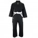 Malino Kids Karate Suit Middleweight Cotton Reactive Black - 8oz