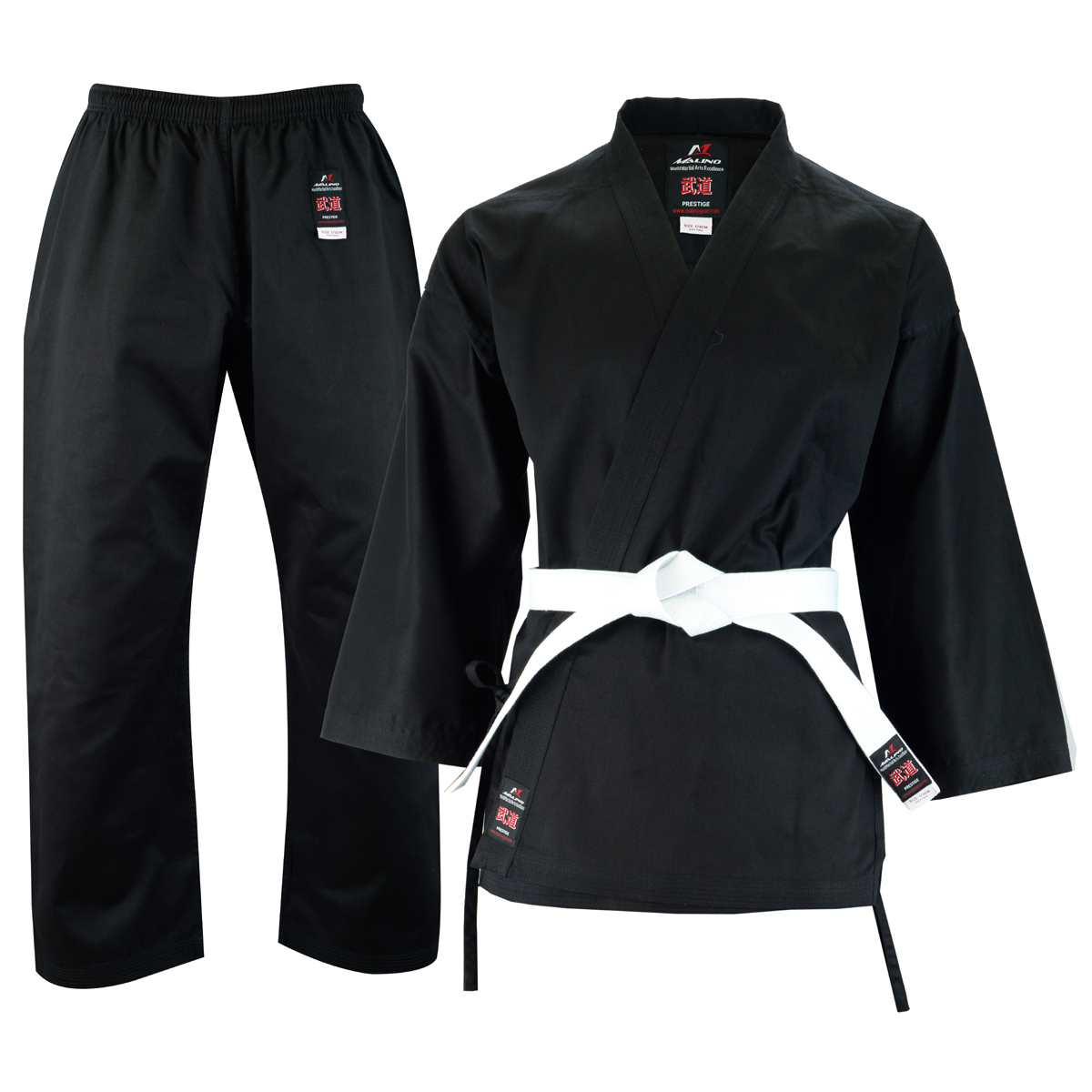 Malino Karate Plain Martial Arts Belt 100% Cotton 4.2cm Sizes 