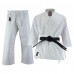 Malino Professional Kids Karate Suit White One side peach - 14oz