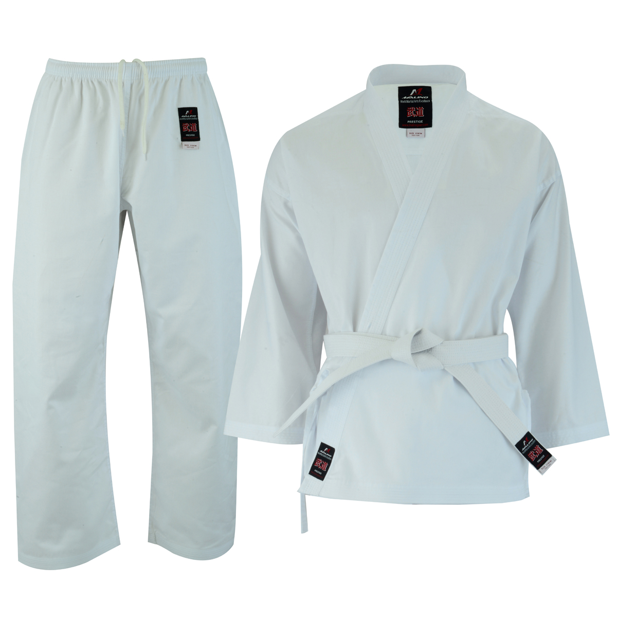 Karate Gi 8 oz White Student Karate Uniform Kids & Adult With White  Belt 