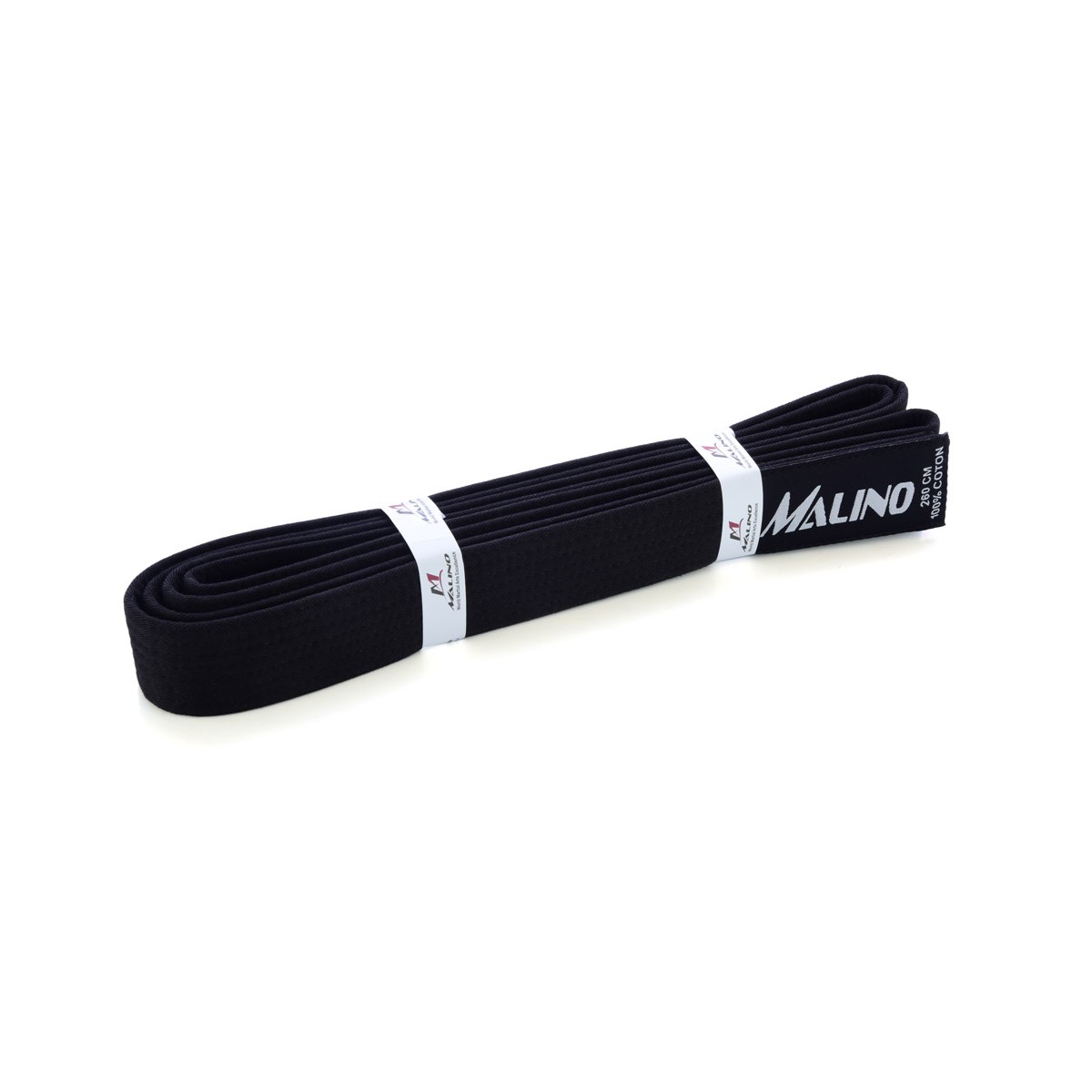 Malino Plain Karate Belt 100% Cotton 4.2cm Black